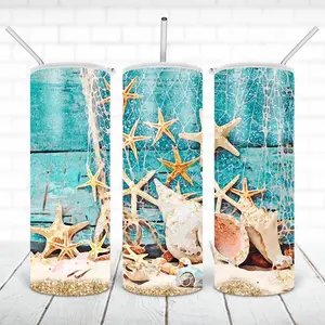 20oz Beach/Shells Tumbler