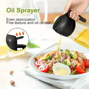 Plastic oil sprayer kitchen dispenser bottle, spray bottle, olive oil sprayer and dispenser, oil spray bottle for cooking, barbecuing, air frying, baking and salads