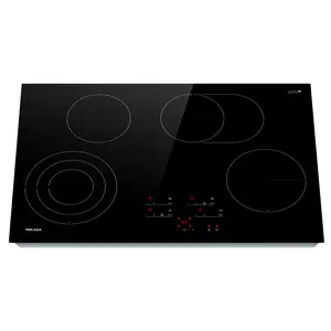 30 Inch Electric Cooktop, TECASA 7300W Radiant Electric Hob with 4 Burners,ceramic pot electric stove,estufa electrica,Multi-Function Induction Cooktop,knob control,electric cooktop,inductionstove,hard wiring,induction cooktop parrilla  electrica Touch Co