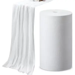 1 Roll Grade 60 70 Yard 100% Unbleached Cotton Reusable Bulk Cheesecloth White Table Runner for Cooking Straining Wedding Decor