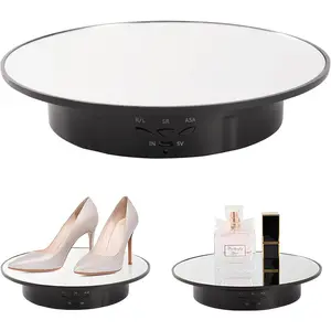 Rotating Display Stand Turntable Stand Spinning Stand for Product Shows Black