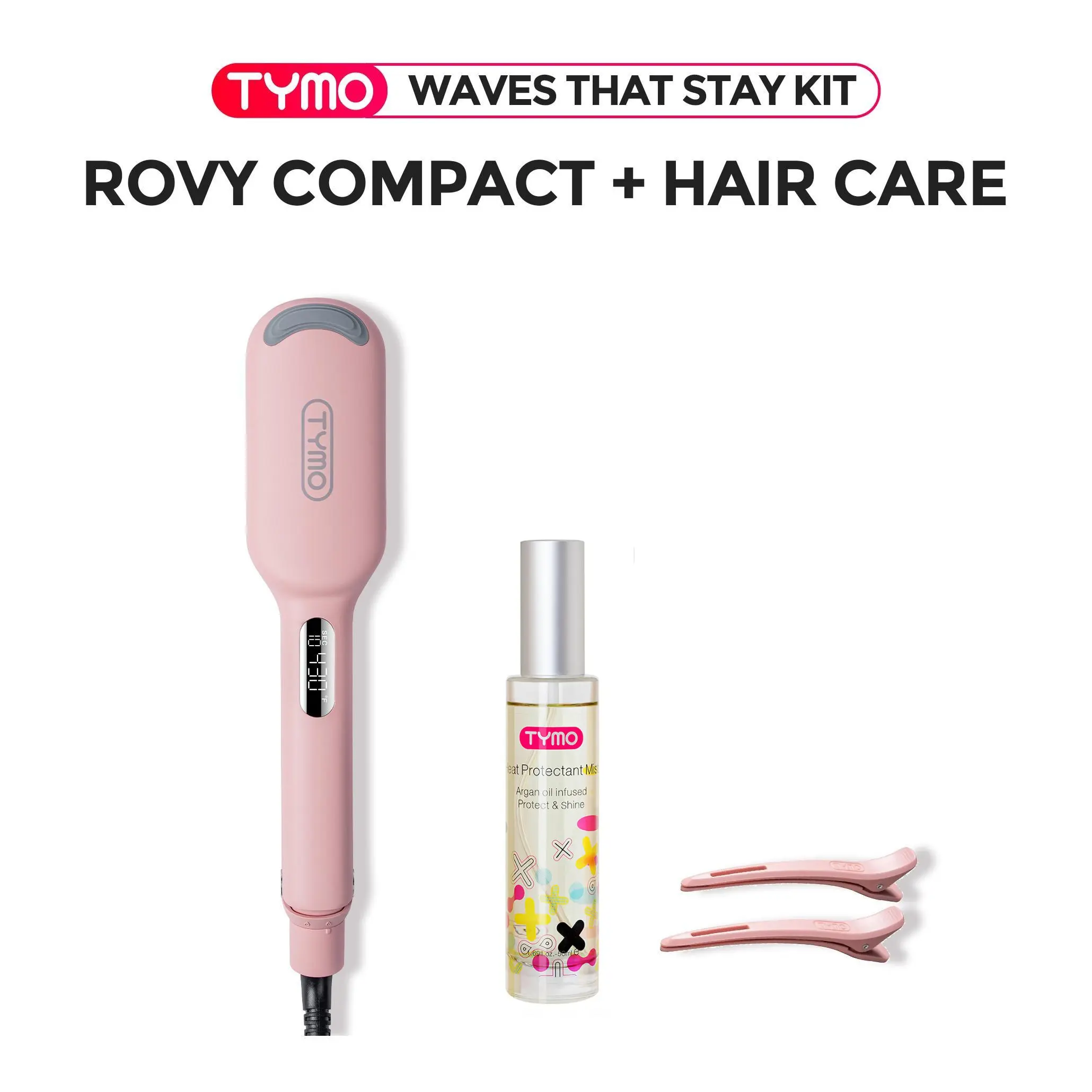 【Waves Stay Kit】TYMO ROVY COMPACT & TYMO HAIR CARE SET- Compact Wave ...