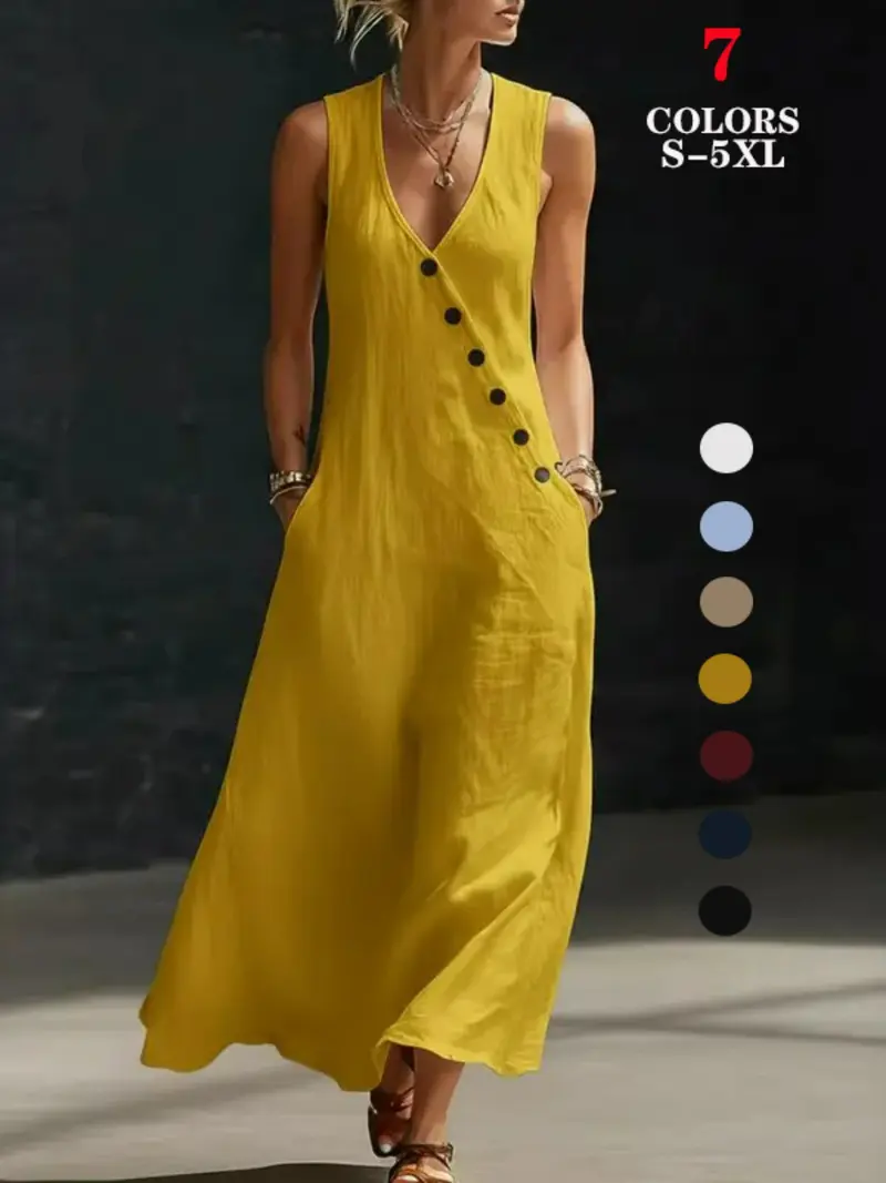 linen dress style - TikTok Shop