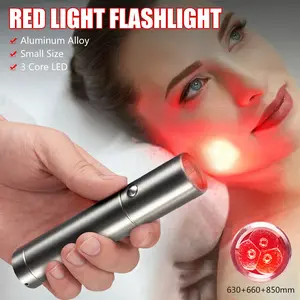 Red Light Therapy Device for Joints & Muscles Pain Relief, Portable Near Infrared Light for Body & Face Inflammation, Compact & Effective Design - Use 3 wavelengths Healthcare Treatment