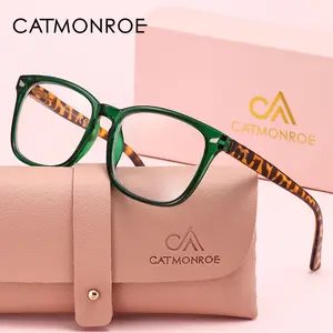 CATMONROE Lightweight And Comfortable Square Frame Women's Reading Glasses, High Quality Eyewear, Pc Lens Material, Fashionable Decoration, Thanksgiving Mother'S Day Brand Packaging, Perfect Gift Item