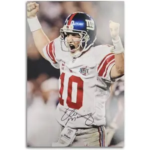 Rugby Star Eli Manning Posters