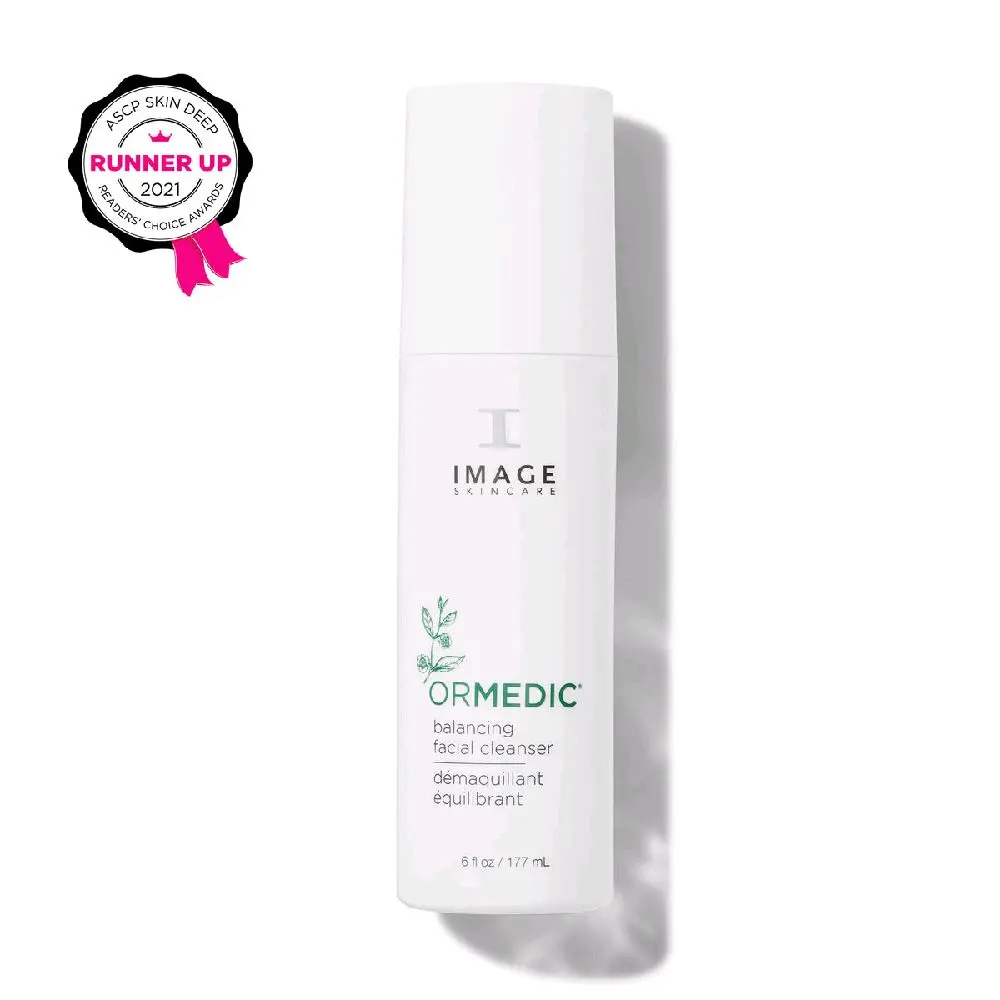 IMAGE SKINCARE ORMEDIC Balancing Facial Cleanser, Gentle & Hydrating Gel Facial Wash with Organic Aloe Vera for Sensitive Skin, 6 fl oz / 177 mL, Hydrate, Nourishing