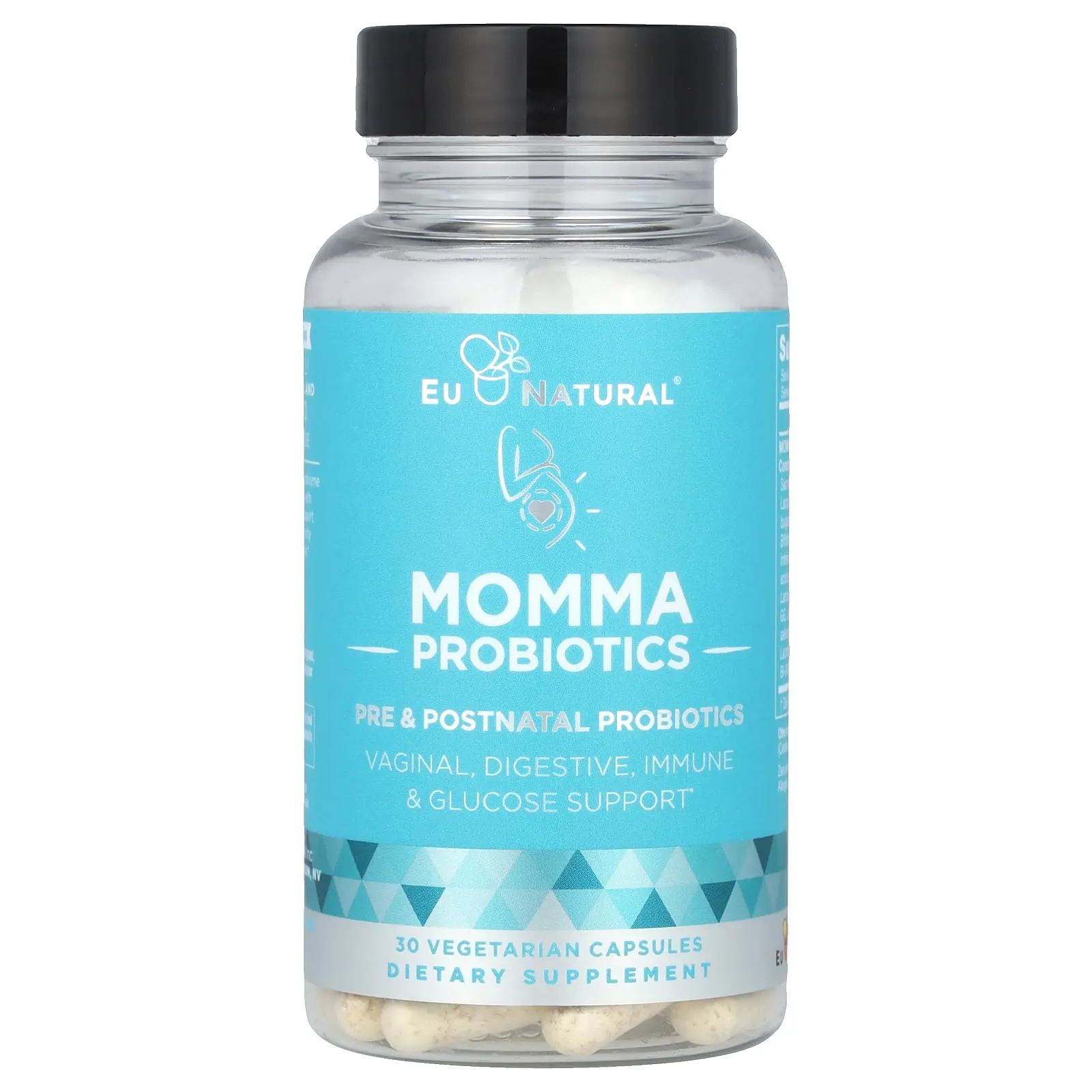 Eu Natural Momma Probiotics, Pre & Postnatal Probiotics, 30 Vegetarian Capsules