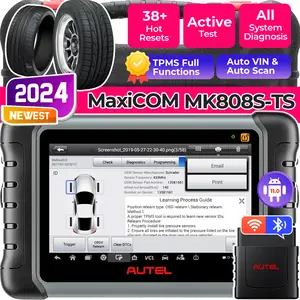 Autel MaxiCOM MK808S-TS Bidirectional Scanner: All-in-one TPMS Tool of MaxiCheck MX808S-TS, MK808 BT Pro, TS608 with TPMS Programming Relearn, 28 Service, Active Test, Android 11, FCA Autoauth