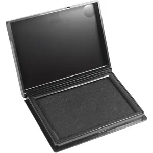 4.73 x 3.66 Inch Black Premium Felt Ink Stamp Pad for Rubber Stamps & Clear Stamps Portable for Office Home Crafting
