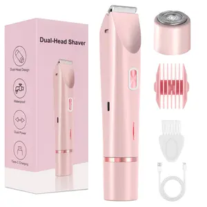 Electric Shaver for Women Best Electric Razor for Womens Bikini Legs Underarm Public Hairs Rechargeable Trimmer with Detachable Head Cordless Wet Dry Use Precise Safe Christmas Gift New Year Gift Shaving Waterproof
