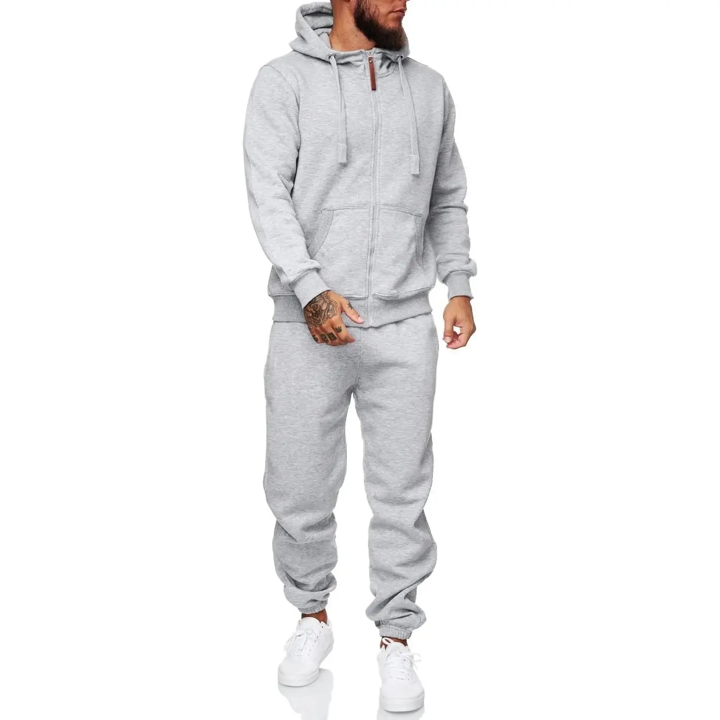 HHGKED Men's 2-Piece Sweat Suit, Athletic Tracksuit, Casual Set for Daily Wear (2-Piece Set), Two Piece Set, Multi-Size