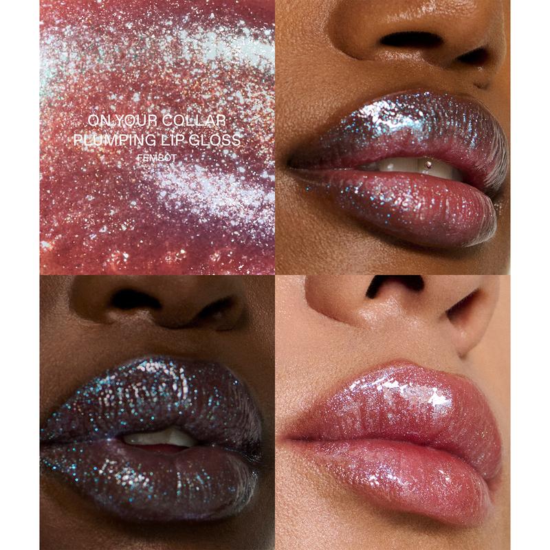 r.e.m. beauty Plumping Lip Gloss in fembot - triple-plump actives for instantly fuller lips and nourishing hydration