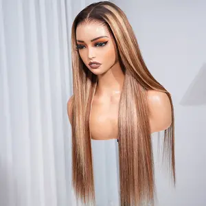 [NEW]Megalook Hair 13x6 Three-Go #2P427 Glueless Wigs Silky Straight with Drawstring 100% Human Hair Wig 320℉ Heat Resistant