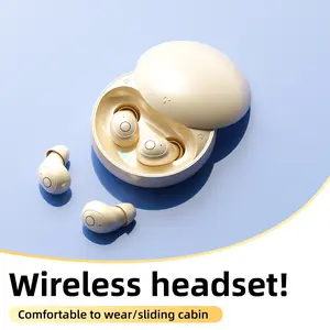 Compact mini invisible earbuds with wireless Bluetooth suitable for small ears. Low profile concealed earbuds for work, sleep, sports, cycling, and other purposes. This is a  gift Stereo Device，Earbuds for Workout，Earbuds for Small Ears， tiktokshopspringg