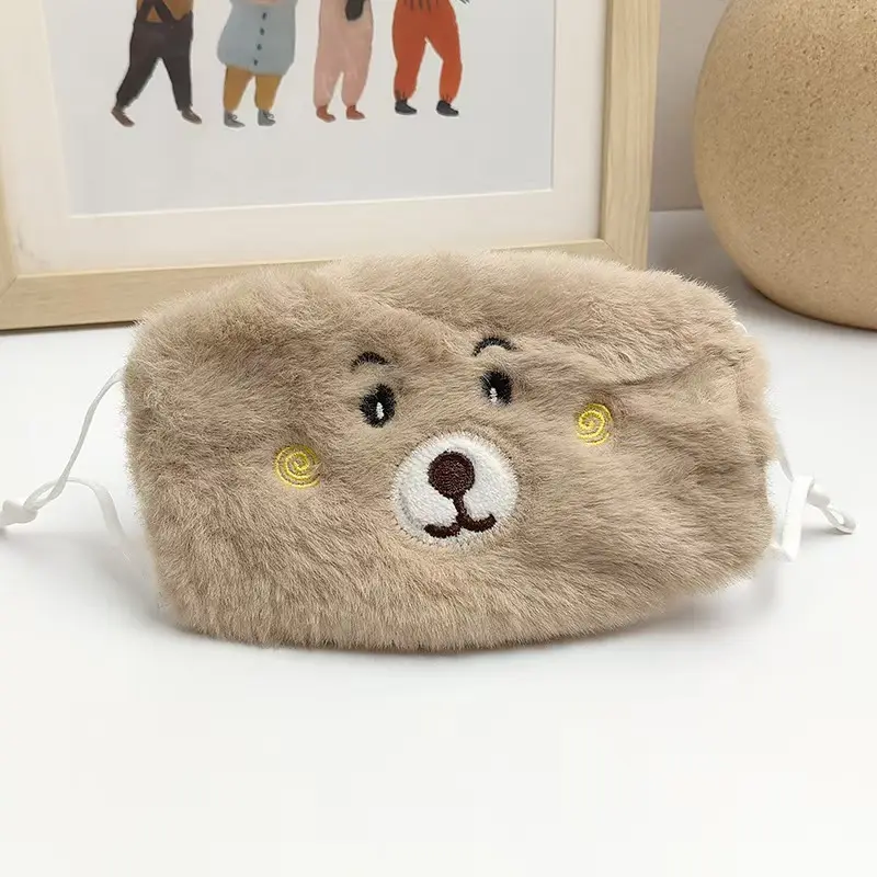 Winter Bear Mask Khaki