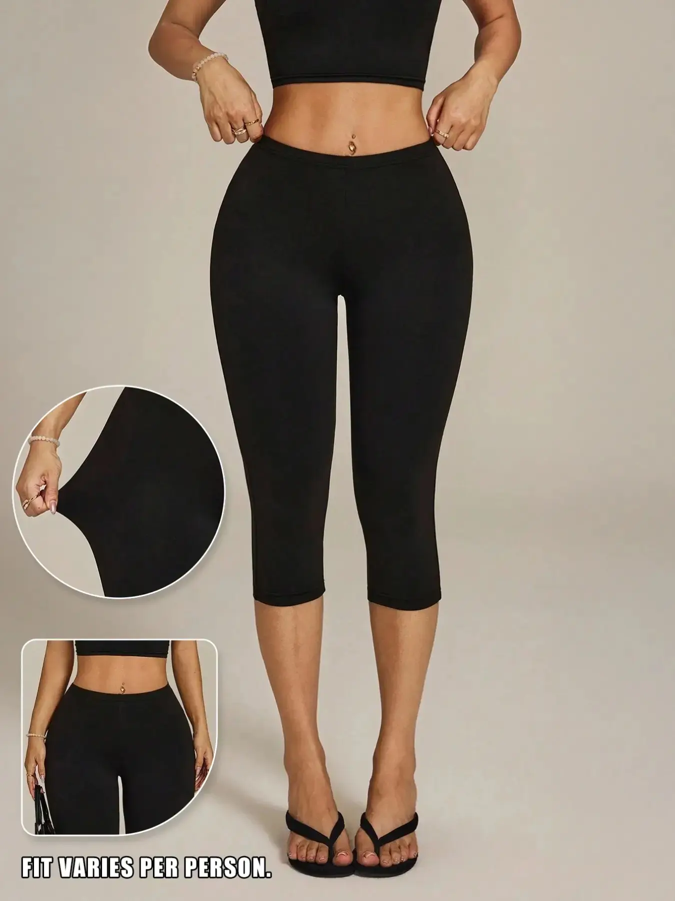 High-Waisted Tight High Compression Fit Seven-Quarter Cycling Pants, Summer High-Elastic Butt-Lifting Athletic Gym Shorts, Sexy Slim Yoga Bottoms, Fitness Yoga Shorts