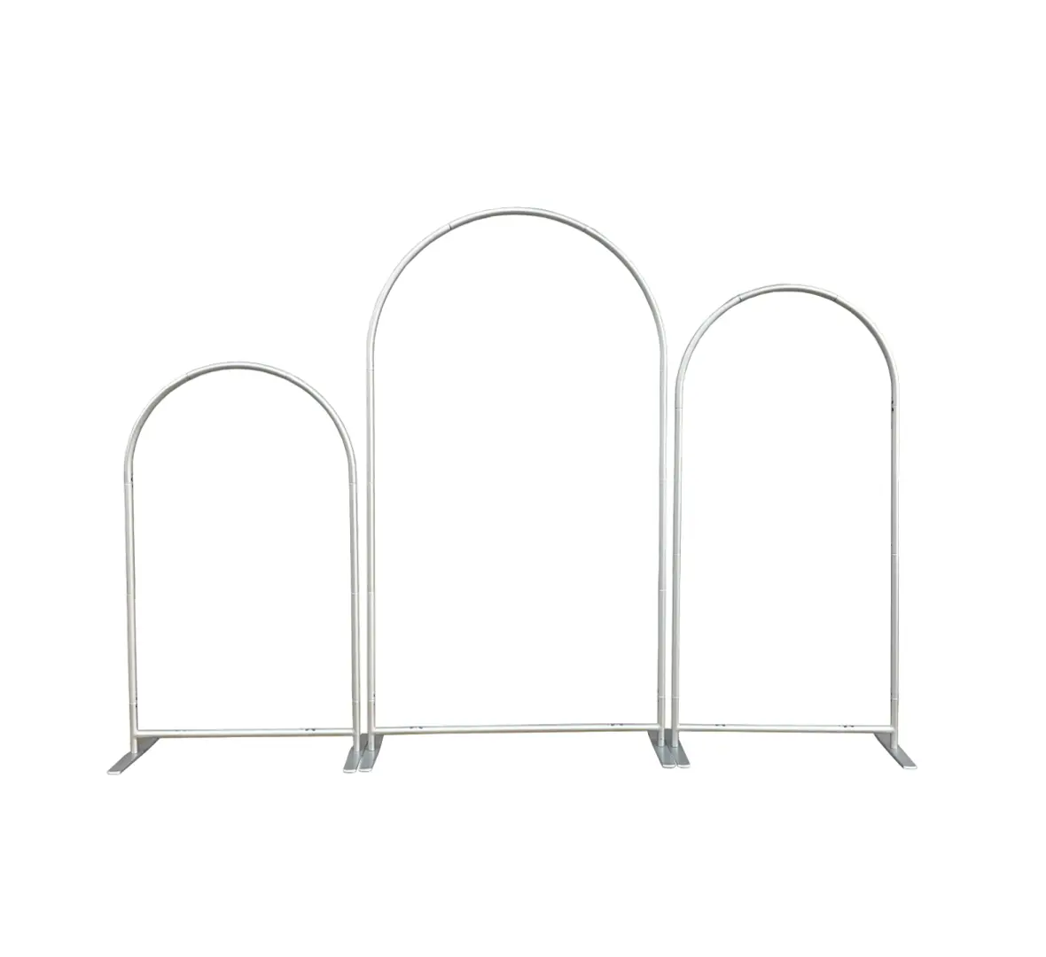 3Pcs Arched Backdrop Frame Kit, 1.1-Thickness 32mm Diameter Metal Frame, 2026 New Arch Backdrop Stand for Wedding Party Photo Booth, Home & Festive Party Decoration Supplies, Backdrop Kit