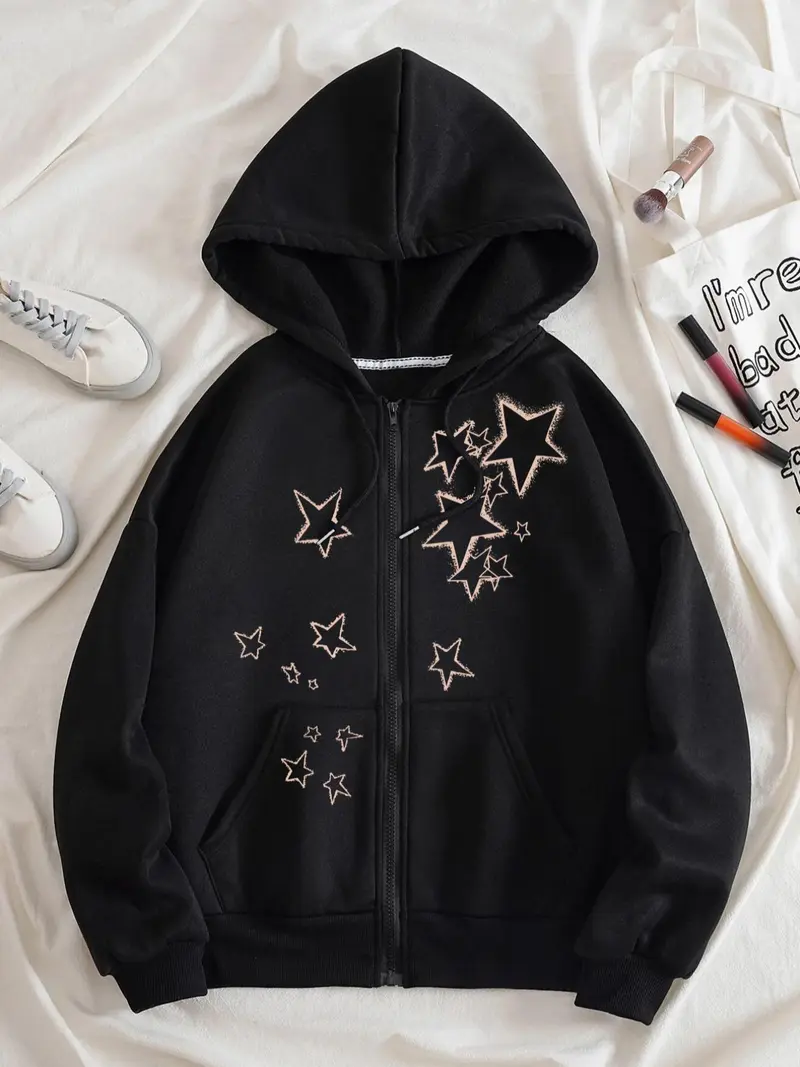 star zip up hoodie - TikTok Shop