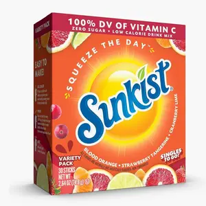 Sunkist Soda Variety Pack, Singles To Go VIT C (30 Total Sticks)