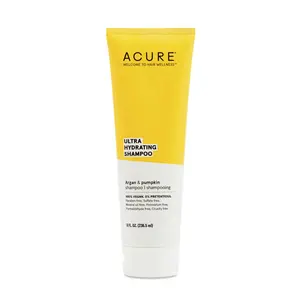 Acure Shampoo Vegan, Ultra Hydrating Moisture & Omega Fatty Acids, , Yellow Argan Oil & Pumpkin, 8 Fl Oz
