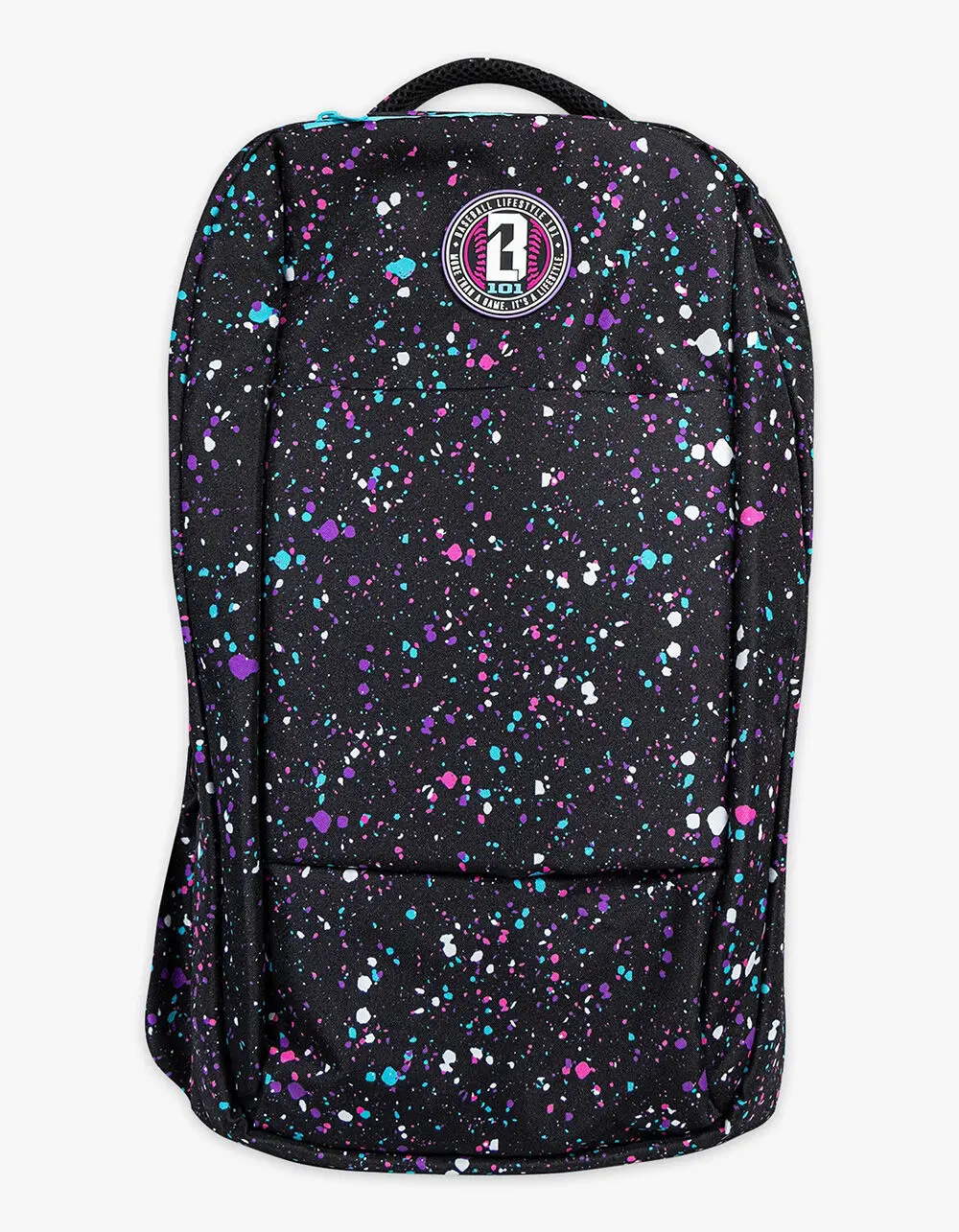 BASEBALL LIFESTYLE 101 Splatter Backpack, Black  &  Blue