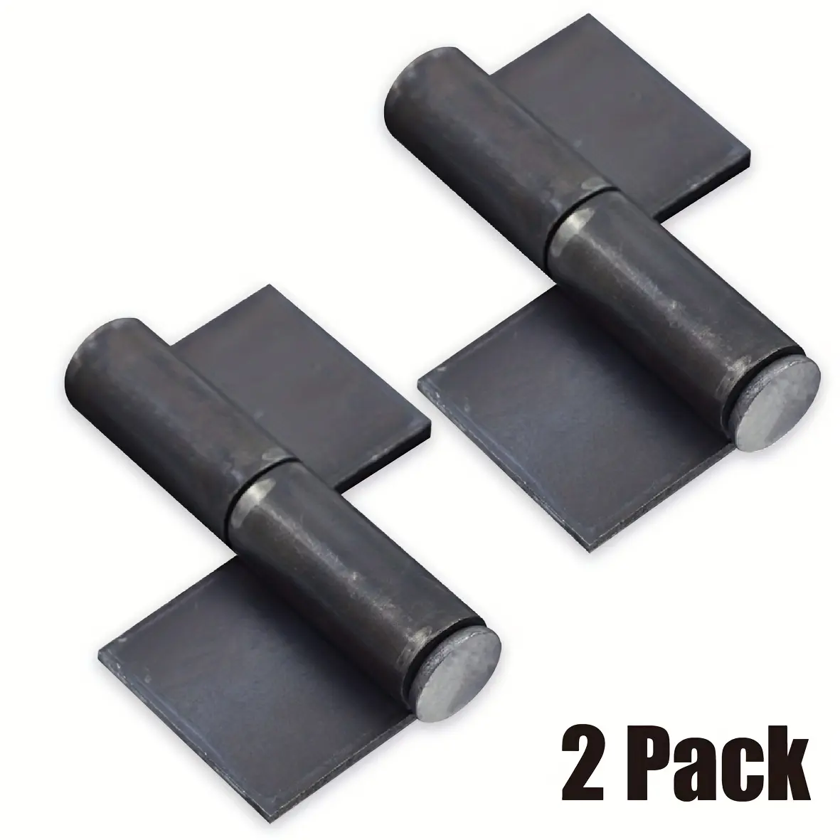 2 Pack Heavy Duty Weldable Hinges - Weld on Metal Gate Hinges with Oil Rubbed End for Gates, Dump Trailers, Ramp Doors - Heavy Duty Weld on Hinges for Metal Doors And Trailers