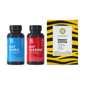 TIGERMEET Daily Reset Bundle – Energy Coffee + Gut Flora + Gut Cleanse (3-Step System)