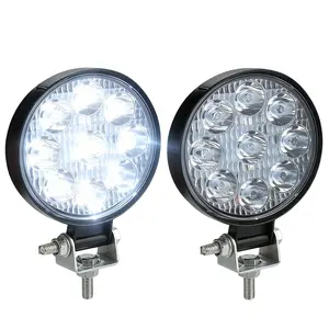 2PCS 4 Inch LED Pod Lights 12V/24V, 1350LM Car Work Lights Waterproof IP67 Universal for Truck Tractor ATV UTV Boat Pickup Golf Cart Snow Blower White Daylight Lamp