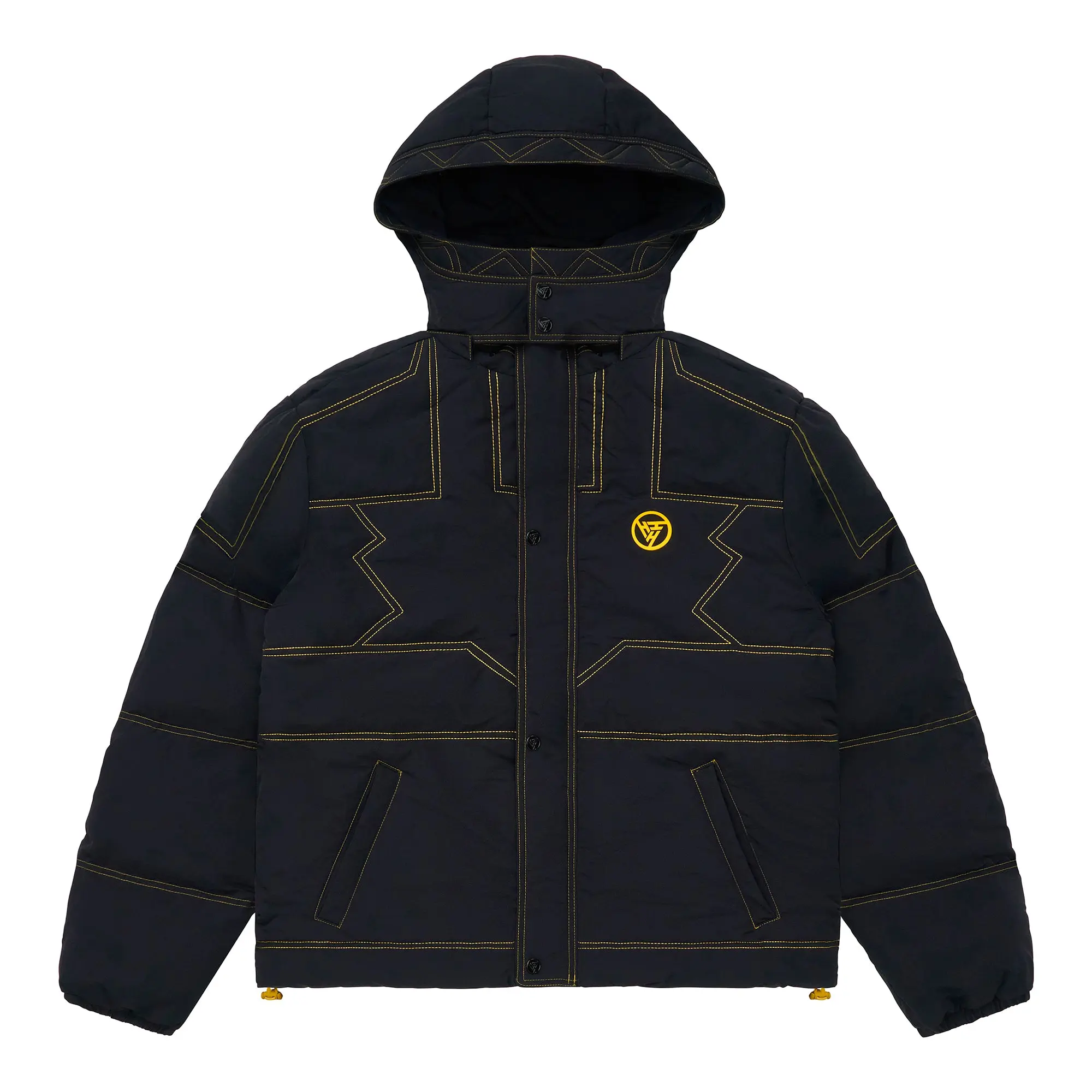 YUGIOH MILLENNIUM PUZZLE PUFFER JACKET (BLACK) - TikTok Shop