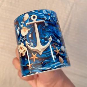 Yemayá Coffee Mug (11oz) – Ocean Goddess Spiritual Ceramic Cup | Handmade Afro-Cuban Art by Ashekuba