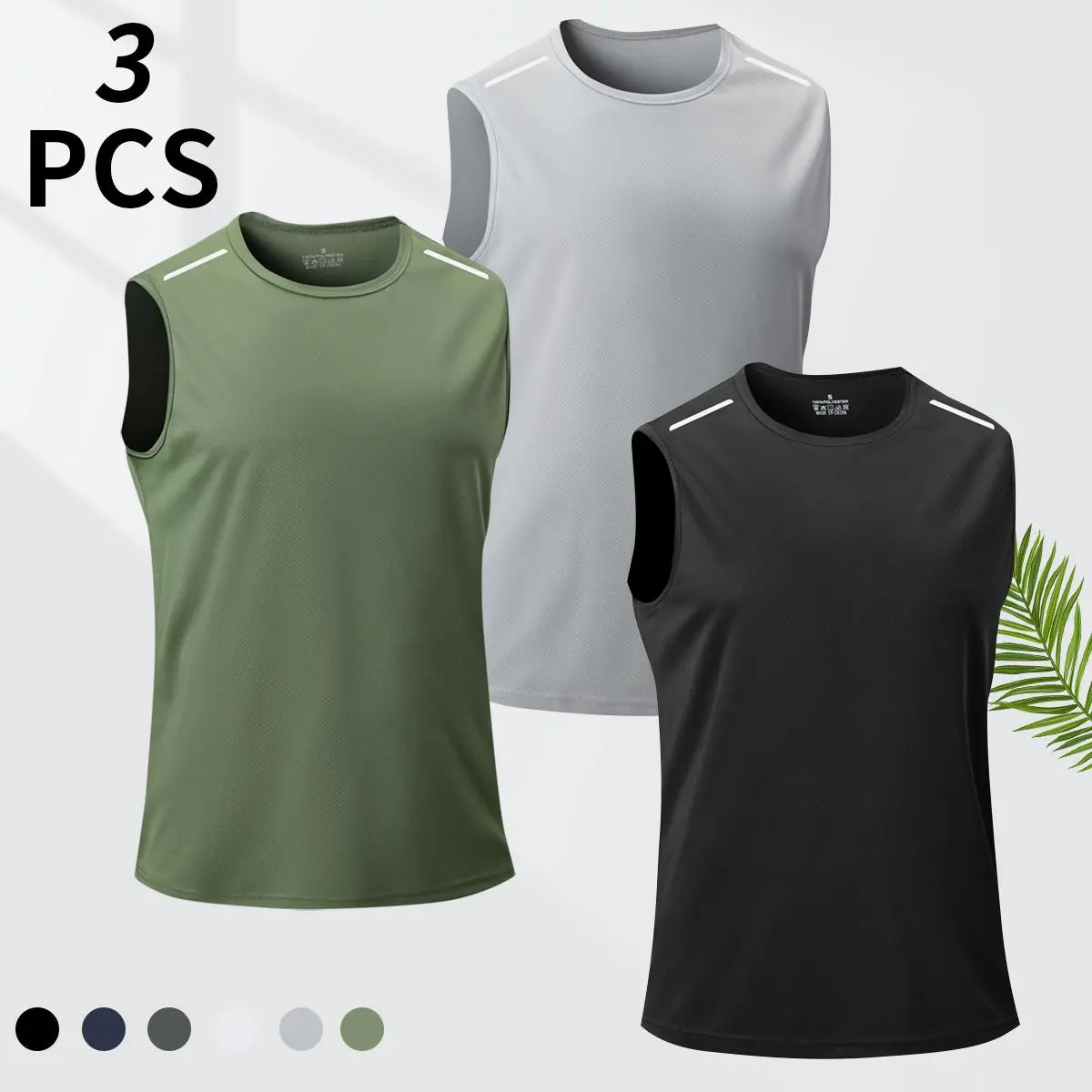 Black + Light Gray + Army Green