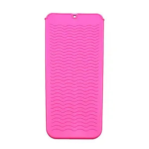 Silicone Heat Resistant Pouch for Curling Iron Flat Iron Storage Bag Anti Scald Portable Beauty Tool High Temperature Resistant Silicone Safe Storage Easy to Carry Protect Hands and Belongings