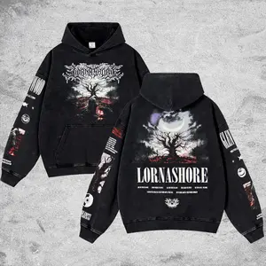 [$$$MANLIFE] Lorna Shore 'Glenwood' Retro Unisex 100% Heavyweight Cotton T-Shirt, Lorna Shore 2026 Acid Washed Hoodie Tour Merch, Unisex Oversize Deathcore Rock Band Cotton T-shirt Gift For Rock Music Lovers Gothic Punk Emo Grunge Y2K Outfits Vintage
