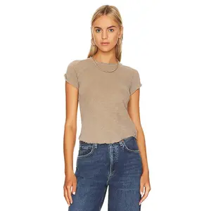 Free People Be My Baby Top in Tropical Nut