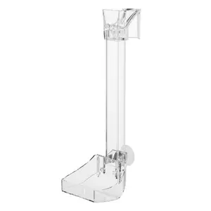 1PC Aquarium Acrylic Feeding tube Anti-stuck fish design Transparent fish feeder Suitable for a Variety of fish Tanks