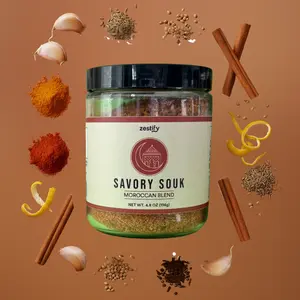 Savory Souk Moroccan Seasoning Blend for Stew, BBQ Meats, Crockpot, & Air Fryer