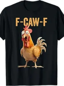 Funny Chicken Brother T-Shirt, Eye-Catching Rooster Graphic Tee, Comfortable Daily Wear