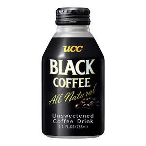 UCC Japan Sugar-Free Black Coffee Can 288ml - Zero Sugar, Zero Fat, Low Calorie, Premium Brewed