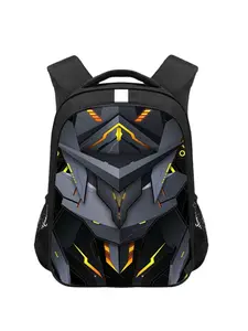 Cyberpunk Mechanical Print Large Capacity Backpack, Multi-Pocket Outdoor Hiking Camping Sport Bag, Lightweight Casual Men's Shoulder Bag