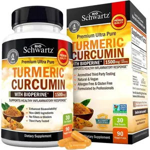 Turmeric Curcumin with Black Pepper Extract 1500Mg - High Absorption Ultra Potent Turmeric Supplement with 95% Curcuminoids and Bioperine - Non GMO Turmeric Capsules for Joint Support - 90 Capsules No Brand No Brand