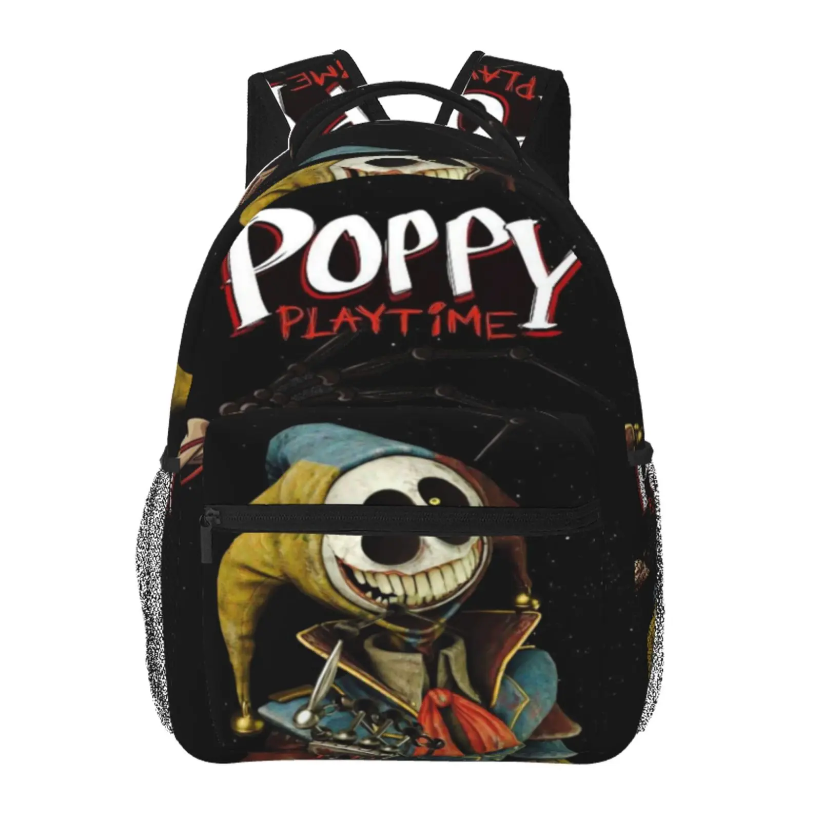 Poppy Playtime All-Over Print Backpack Large Capacity Poppy Playtime Outdoor Daypack for Hiking Field Trips Daily Commute, Cartoon Casual Poppy Playtime Merch Laptop School Bag for Teens Adults & Gift Giving