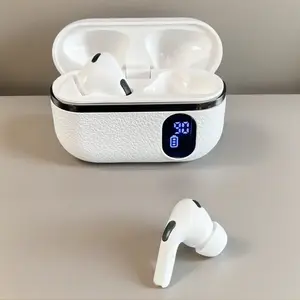 FLUFFDRIP KC-T01 Premium Bluetooth Earbuds - Luxury Electronic Audio Headset with Aesthetic Leather Design, Digital Battery Screen, and Convenient Charging, TikTok Viral Lightweight Wireless Chargeable