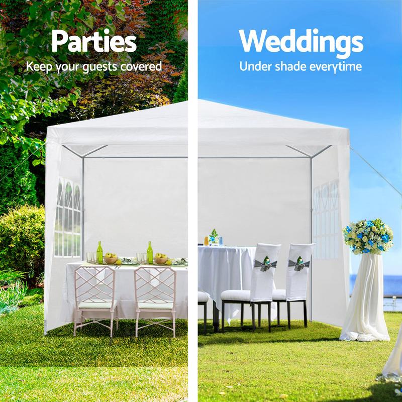 10x20/30ft Outdoor Canopy, Outdoor Gazebo Shelter for Party Wedding BBQ Events with Removable Sidewalls, Waterproof Shelter