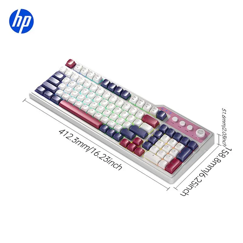 HP K360 Wireless Tri-mode Mechanical Tactile Feedback Keyboard, 99