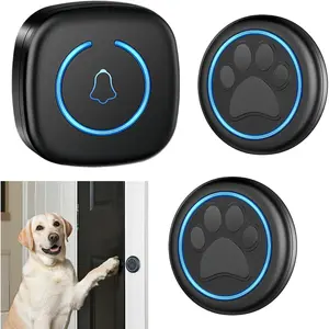 Door Bell for Potty ,   Doggie Doorbell to Go Outside, 1000  Long Range with IP65  Super-Light Touch Button, 60 Melodies & Adjustable Volume (2 Button)