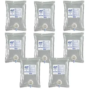 PURELL Advanced Hand Sanitizer Green Certified Gel, Fragrance Free, 1000 mL Refill for CS2 and NXT Manual Hand Sanitizer Dispenser (Pack of 8) - 4163-08