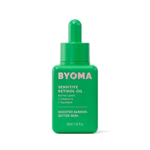 BYOMA Sensitive Retinol Oil - Face Oil with Retinol, Squalane & Vitamin A - Retinol Serum for Sensitive Skin & Retinol Beginners - Barrier Repair - 1.01 fl oz