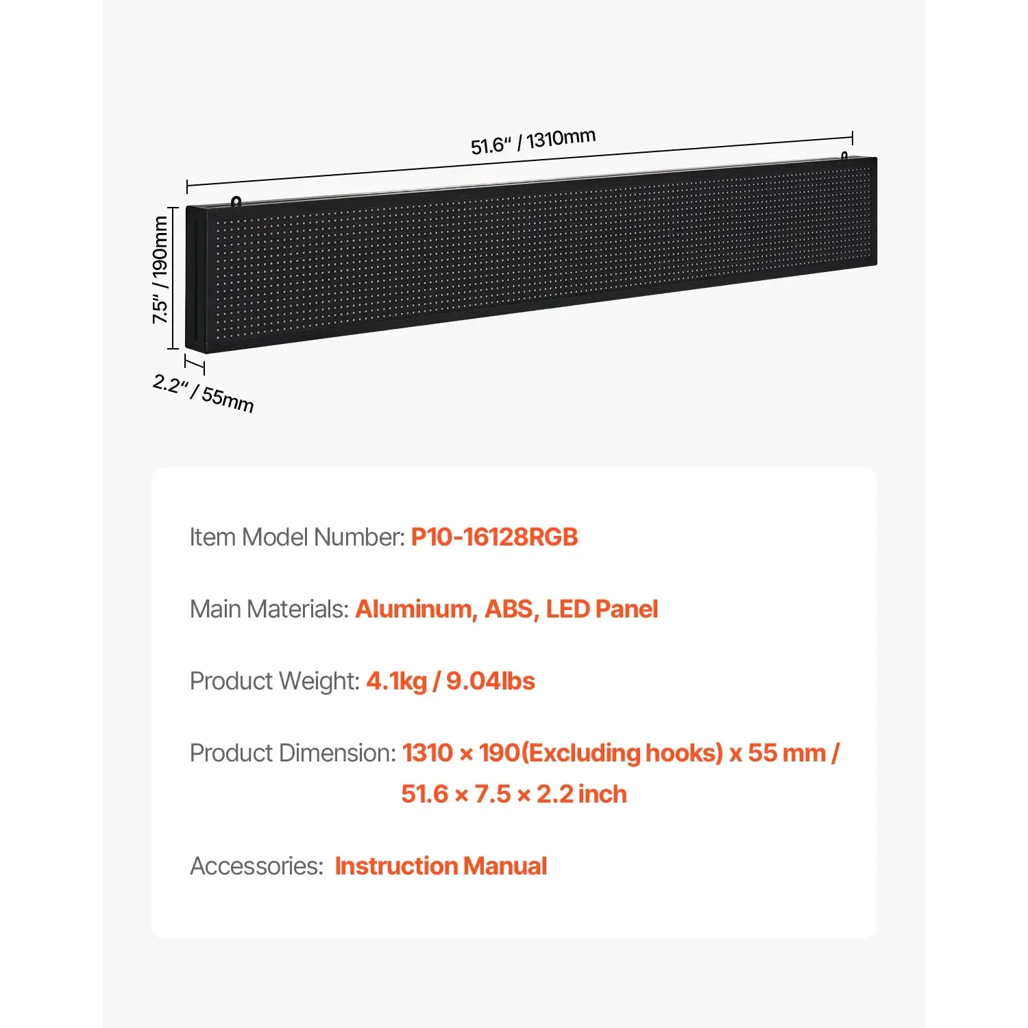 SucceBuy Programmable LED Signboard With Digital Display Panel Advertising