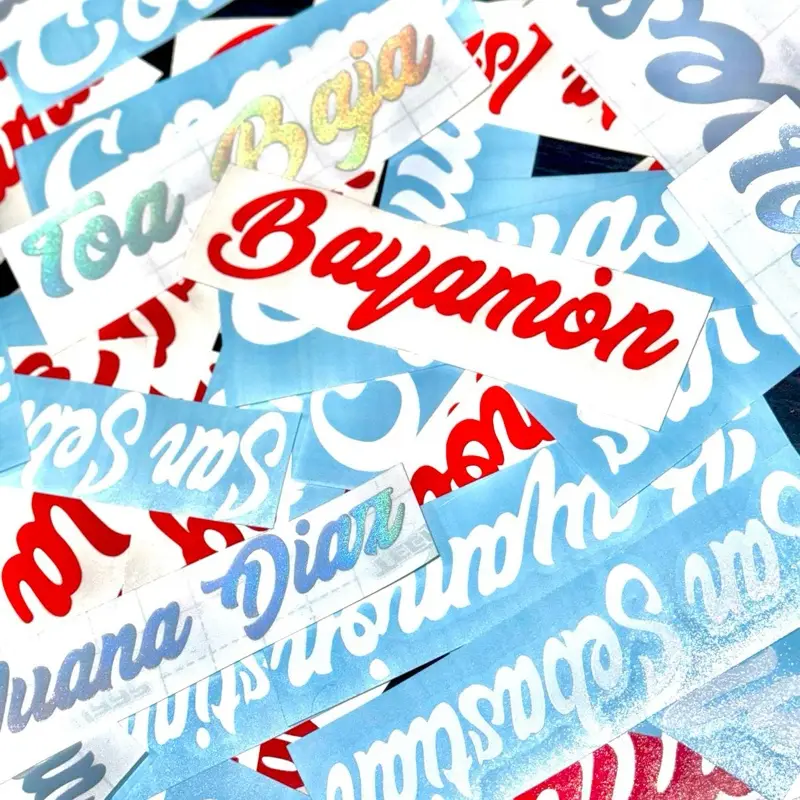 Pueblos de Puerto Rico - Vinyl Stickers (Waterproof)